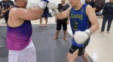 Petugas Lapas Kelas I Medan Asah Kemampuan Boxing, Tingkatkan Kebugaran dan Kesiapsiagaan