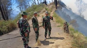 Danrem 083/Bdj : Karhutla Bromo Harus Ditangani dengan Kekuatan Bersama