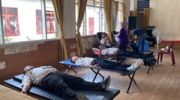 Sambut HUT ke-81 RI, Lapas Sibolga Gelar Aksi Sosial Donor Darah