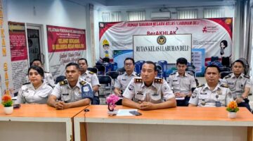 Rutan Kelas I Labuhan Deli Ikuti Entry Meeting Pemantauan Tindak Lanjut Hasil Pengawasan Itjen dan Pemeriksaan BPK