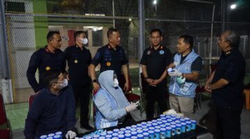 Lapas Kelas I Medan Gelar Razia Gabungan Secara Random, 220 Peserta Tes Urine Dinyatakan Negatif
