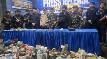 Pasukan Gegana Brimob, Polres,Polsek TNI dan BNN Diterjunkan, Rutan I Medan Gelar Razia Gabungan dan Tes Urine Massal